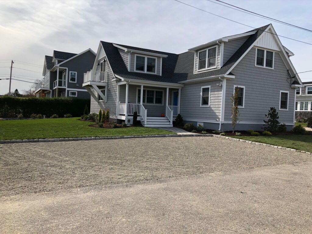 House with landscaped elements